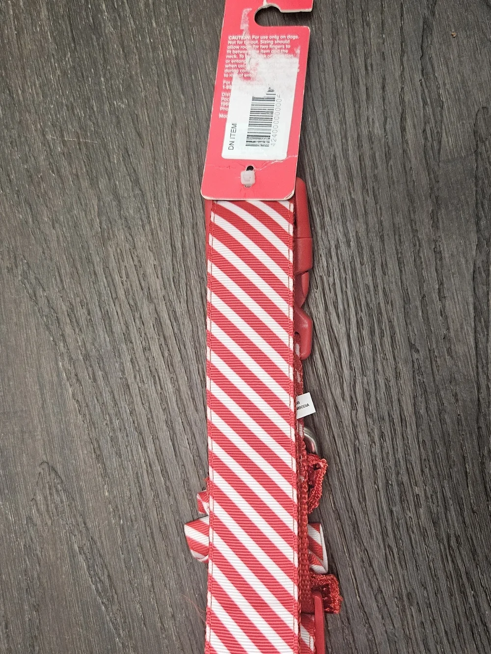 Merry & Bright Candy Cane Stripe Dog Collar – XL – NWT